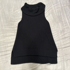 Michael Kors Black Sleeveless Turtleneck